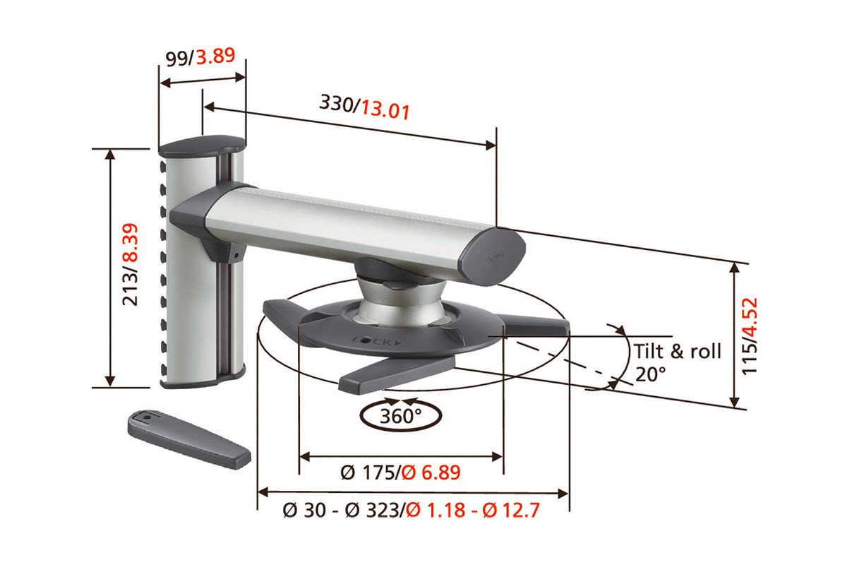 Vogel's EPW 6565 - uchwyt do projektorów