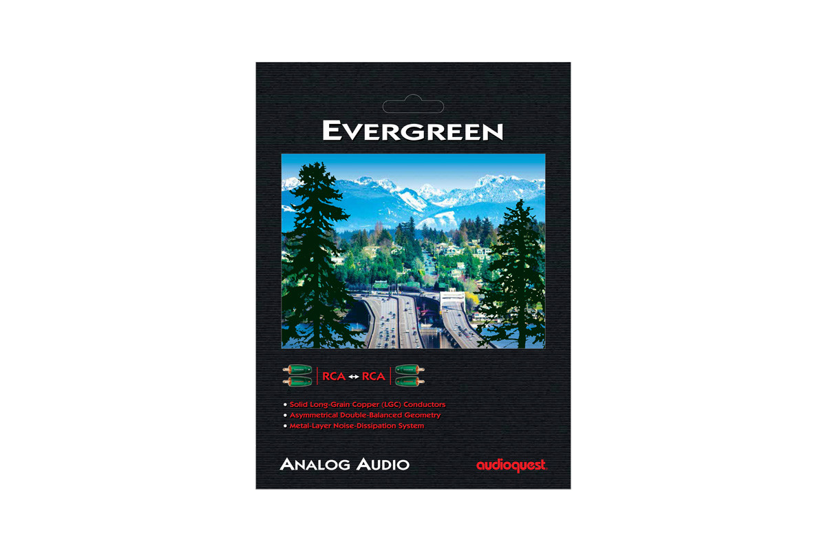 Audioquest Evergreen RCA - przewód 2xRCA/2xRCA | interkonekt stereo o długości 3 m