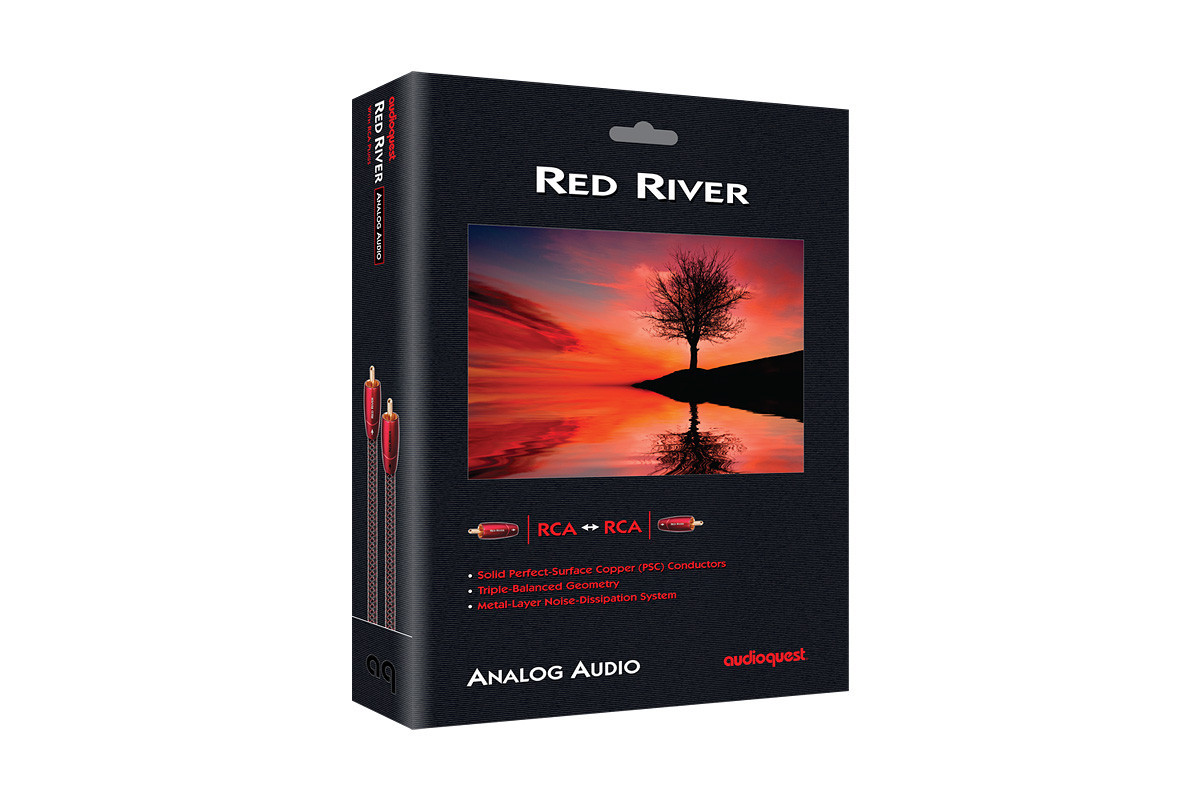 Audioquest Red River RCA - przewód 2xRCA/2xRCA | interkonekt stereo o długości 1 m