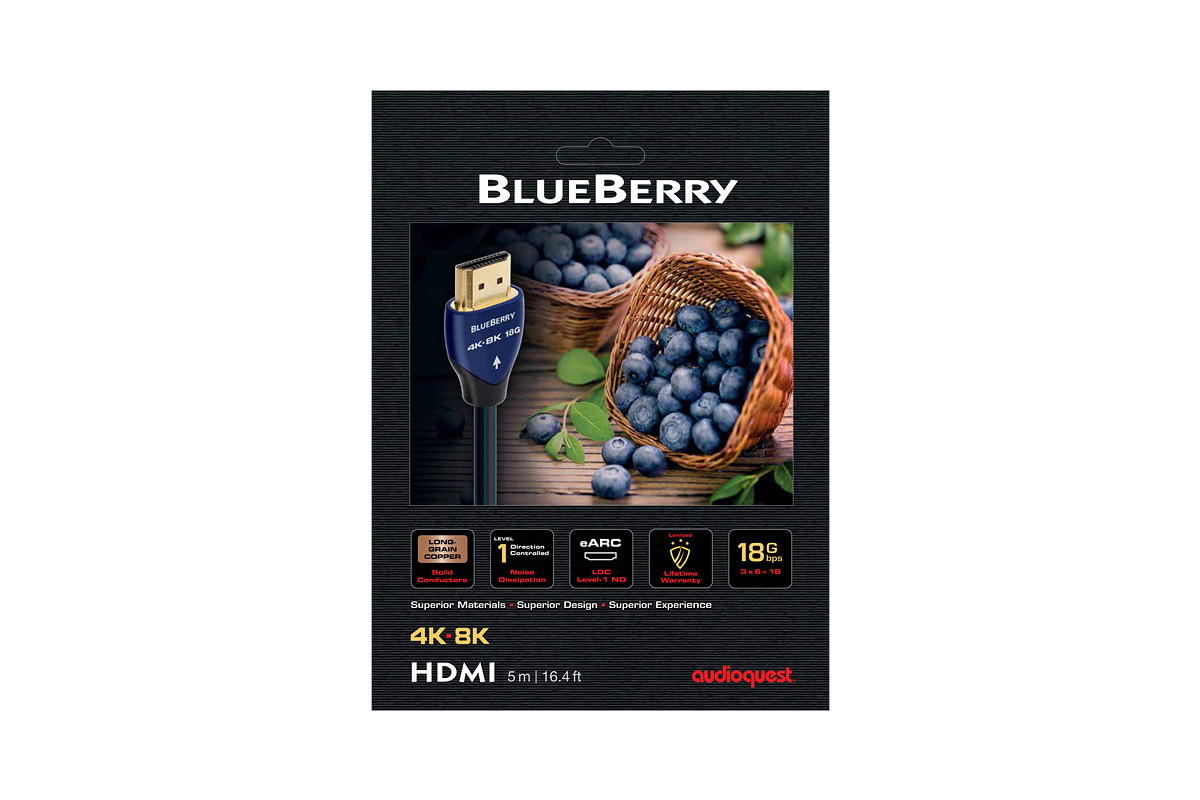 Audioquest BlueBerry 18G HDMI - przewód HDMI/HDMI o długości 1,5 m