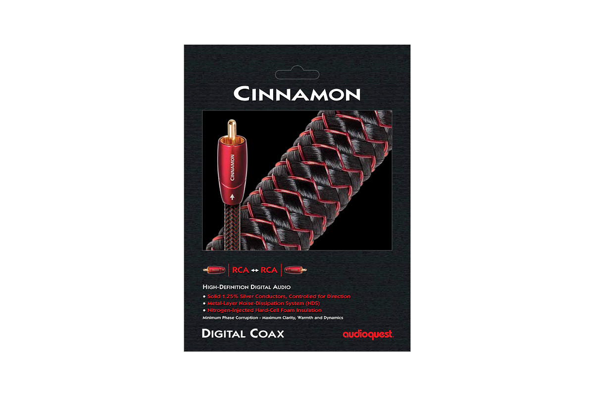 Audioquest Cinnamon Coax - przewód 1xRCA/1xRCA typu coaxial o długości 0,75 m