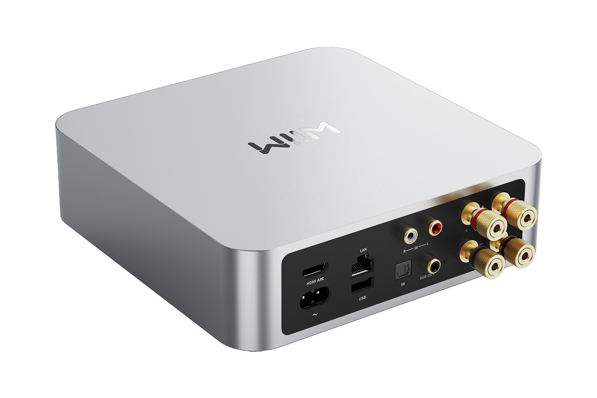 WiiM Amp Silver - system audio typu "all-in-one"