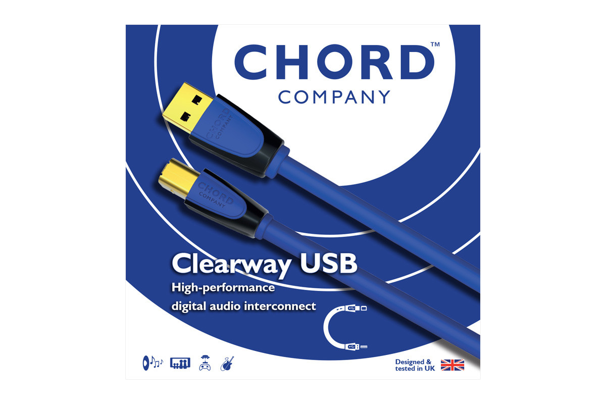Chord Clearway USB - przewód USB 2.0 A/B o długości 0,75 m