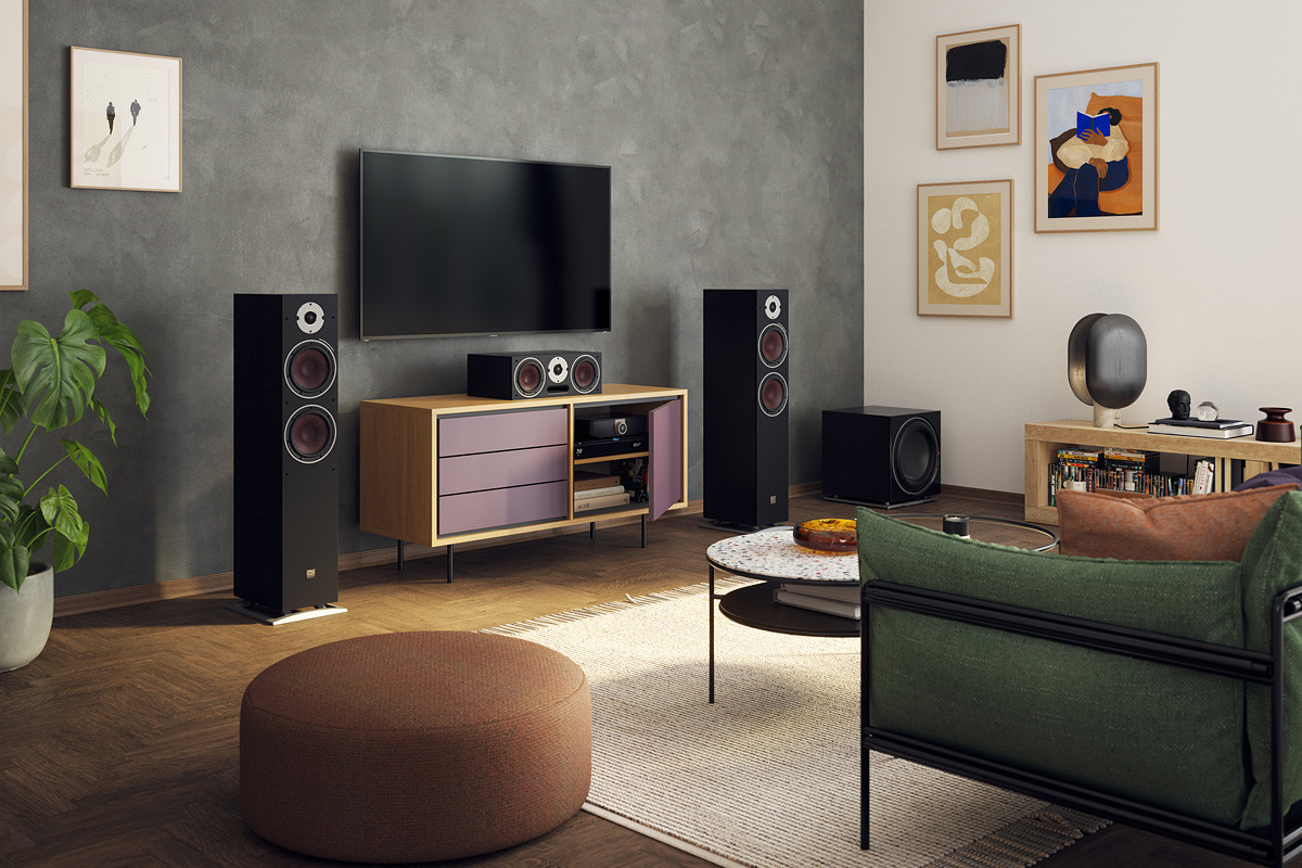 Dali Oberon 7 White - kolumny podłogowe