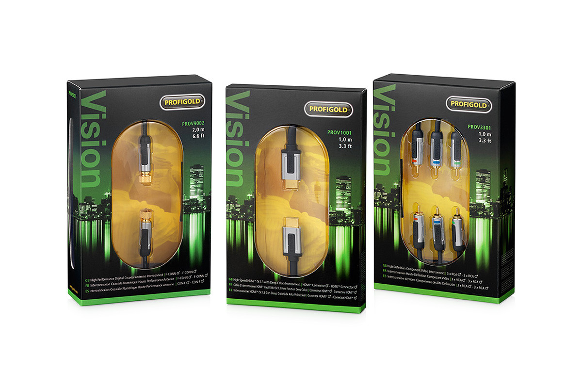 Profigold PROV3301 - przewód 3xRCA/3xRCA Component Video o długości 1 m