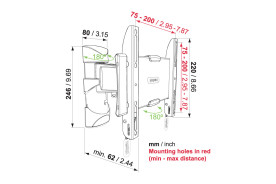 Physix by Vogel's PHW 300S - uchwyt ścienny do TV (19-43 cali)