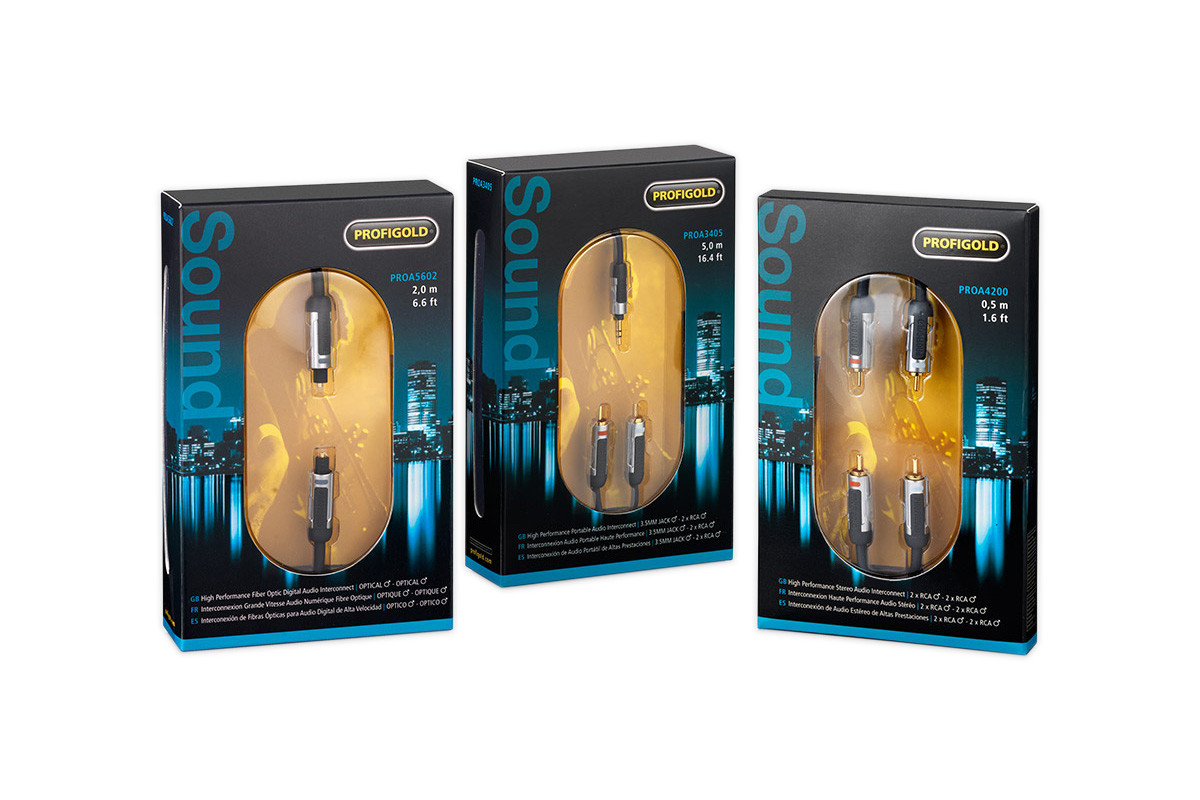 Profigold PROA4205 - przewód 2xRCA/2xRCA | interkonekt stereo o długości 5 m