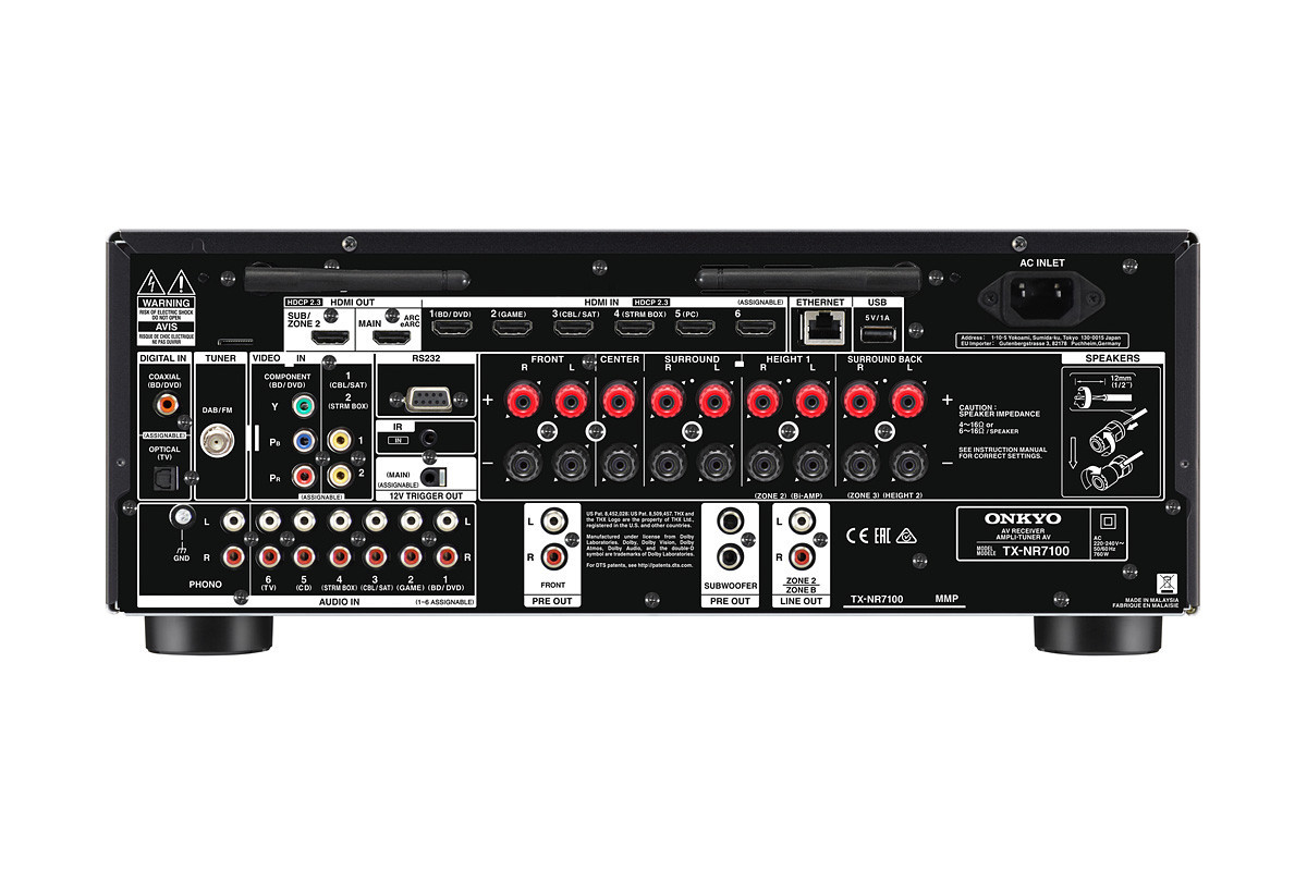 Onkyo TX-NR7100 - amplituner wielokanałowy
