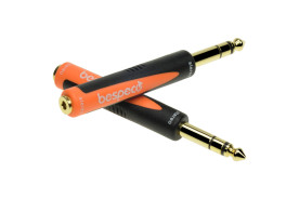 Bespeco SLAD210 - przejście wtyk 6,3 mm stereo/gniazdo 3,5 mm stereo