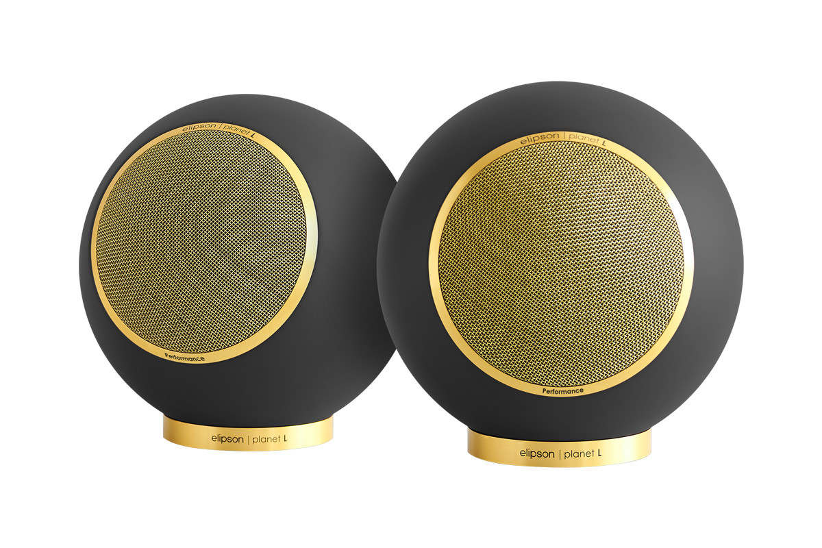 Elipson Planet L Performance Matt Black | Gold - kolumny podstawkowe