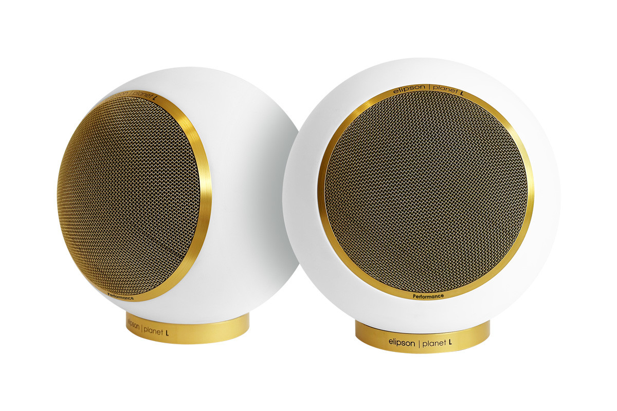 Elipson Planet L Performance Matt White | Gold - kolumny podstawkowe