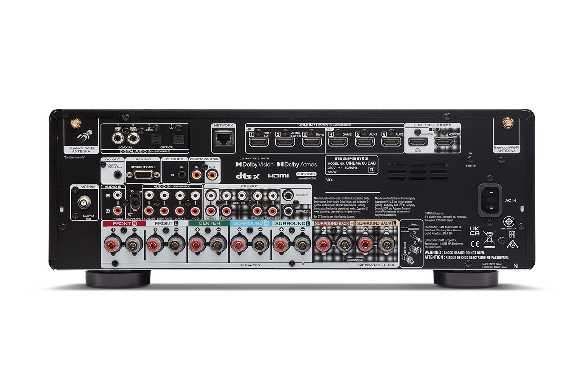 Marantz CINEMA 60 DAB Silver/Gold - amplituner wielokanałowy