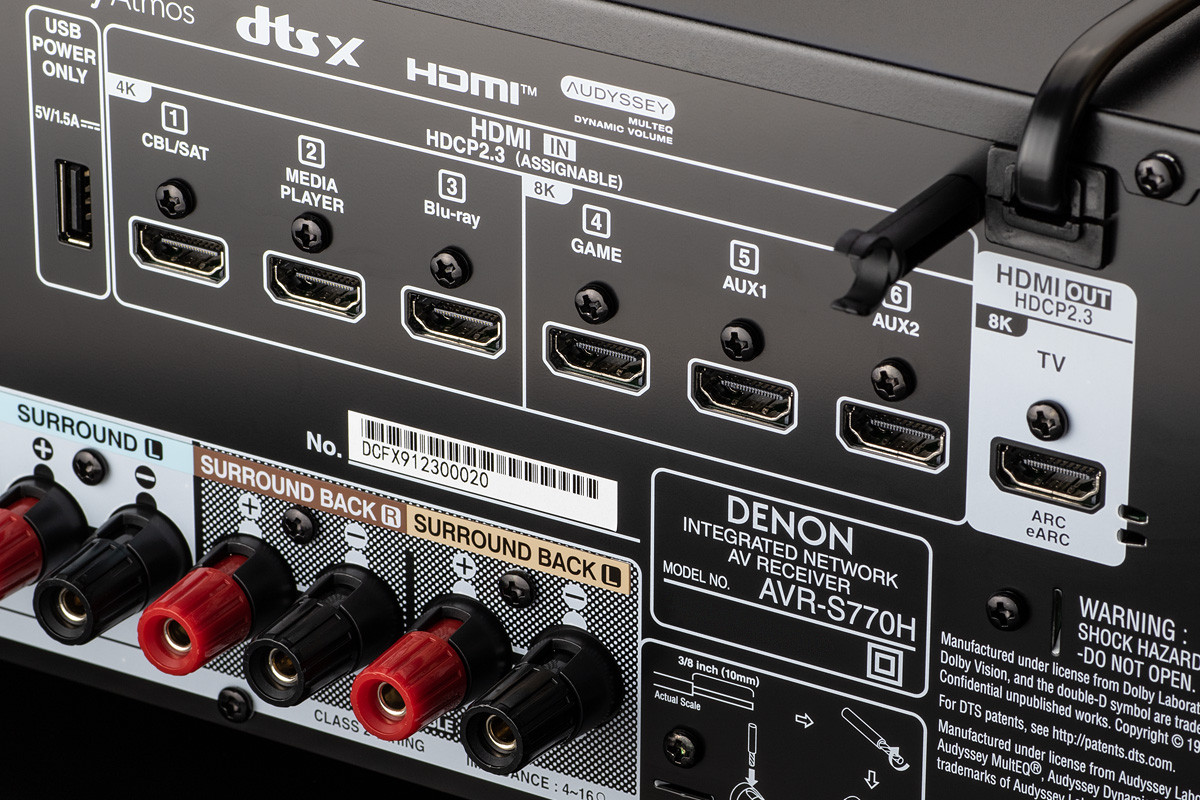 Denon AVR-S770H - amplituner wielokanałowy
