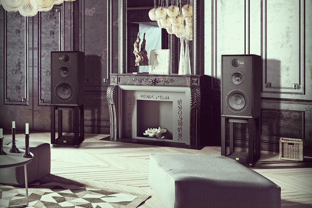 Wharfedale Linton Stand Mahogany Red - stojaki pod kolumny