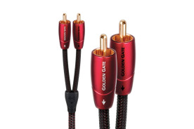 Audioquest Golden Gate RCA - przewód 2xRCA/2xRCA | interkonekt stereo o długości 0,6 m