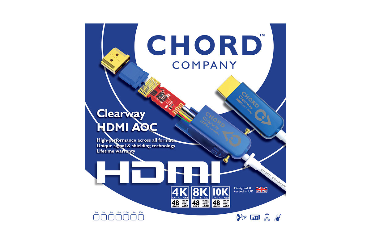 Chord Clearway HDMI 2.1/8K AOC - optyczny przewód HDMI/HDMI o długości 3 m