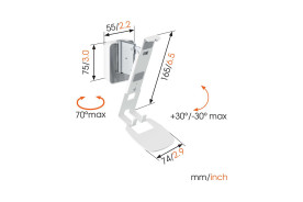 Vogel's Sound 4201 | BRACKET 1 White - uchwyt ścienny do głośnika Sonos PLAY:1/ONE