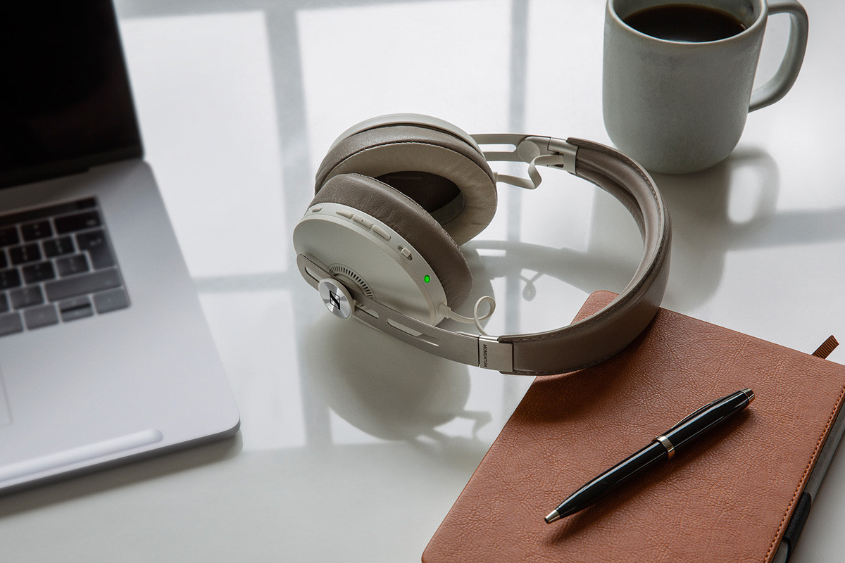 Sennheiser Momentum Wireless | M3 AEBT XL Sandy White - słuchawki bezprzewodowe Bluetooth