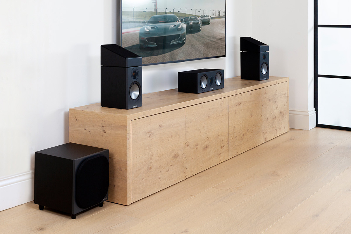 Monitor Audio Bronze AMS Black - kolumny efektowe Dolby Atmos, DTS:X, itp.