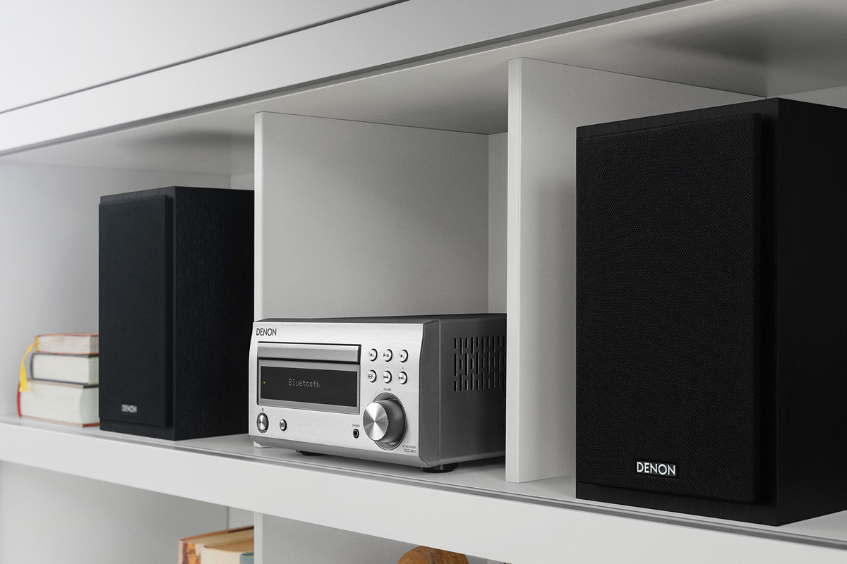 Denon D-M41 Premium Silver - mini system audio z odtwarzaczem CD