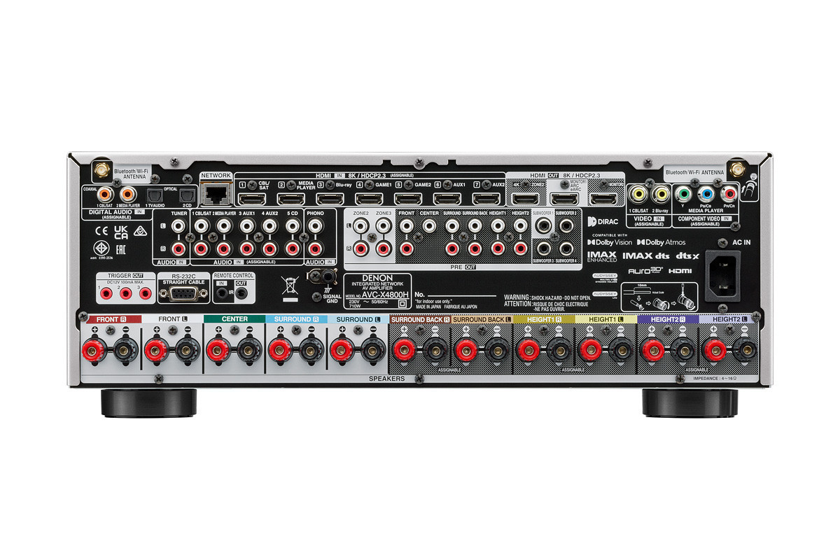 Denon AVC-X4800H Premium Silver - amplituner wielokanałowy