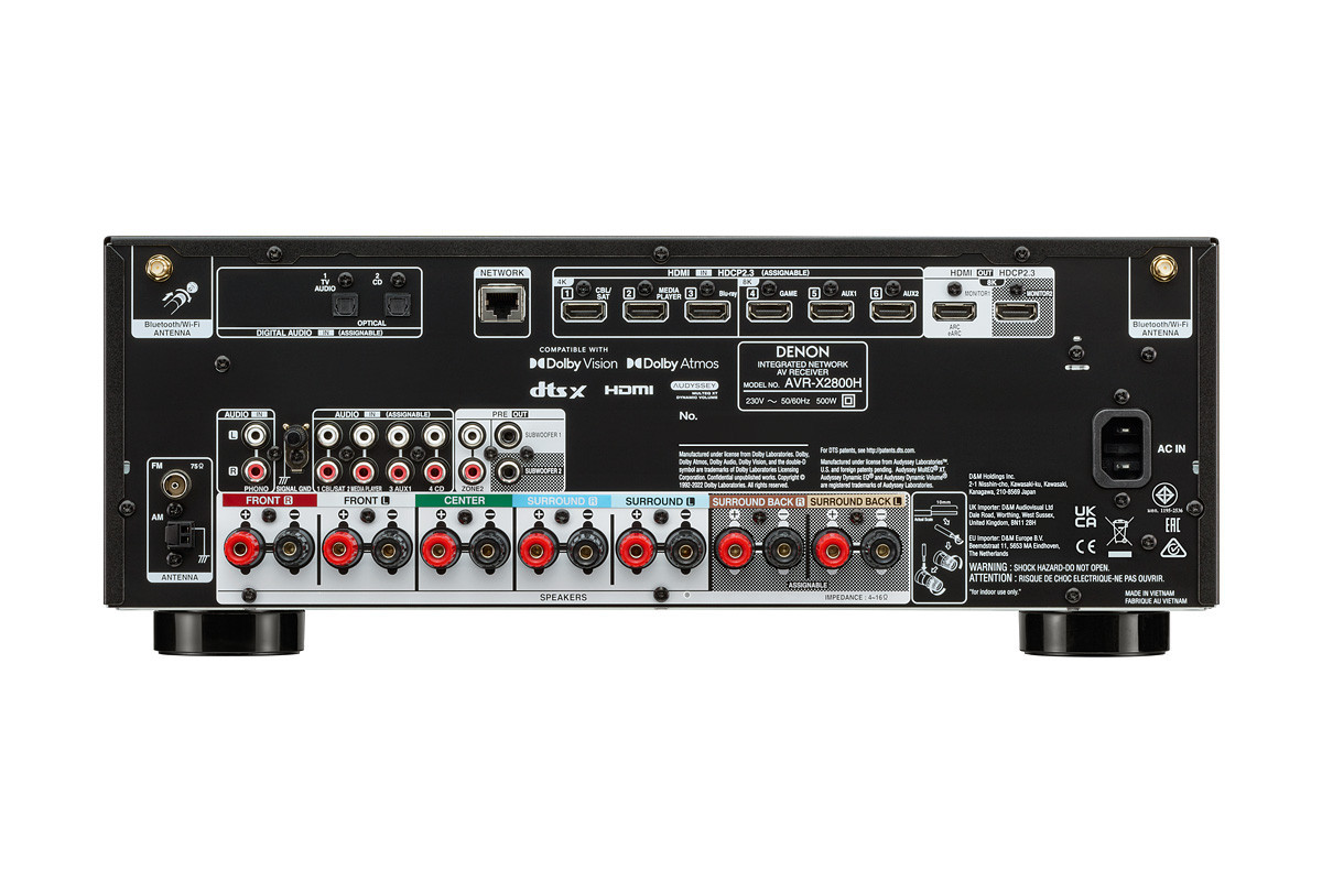 Denon AVR-X2800H - amplituner wielokanałowy
