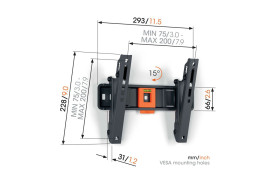 Vogel's TVM 1213 - uchwyt ścienny uchylny do TV (19-43 cali)