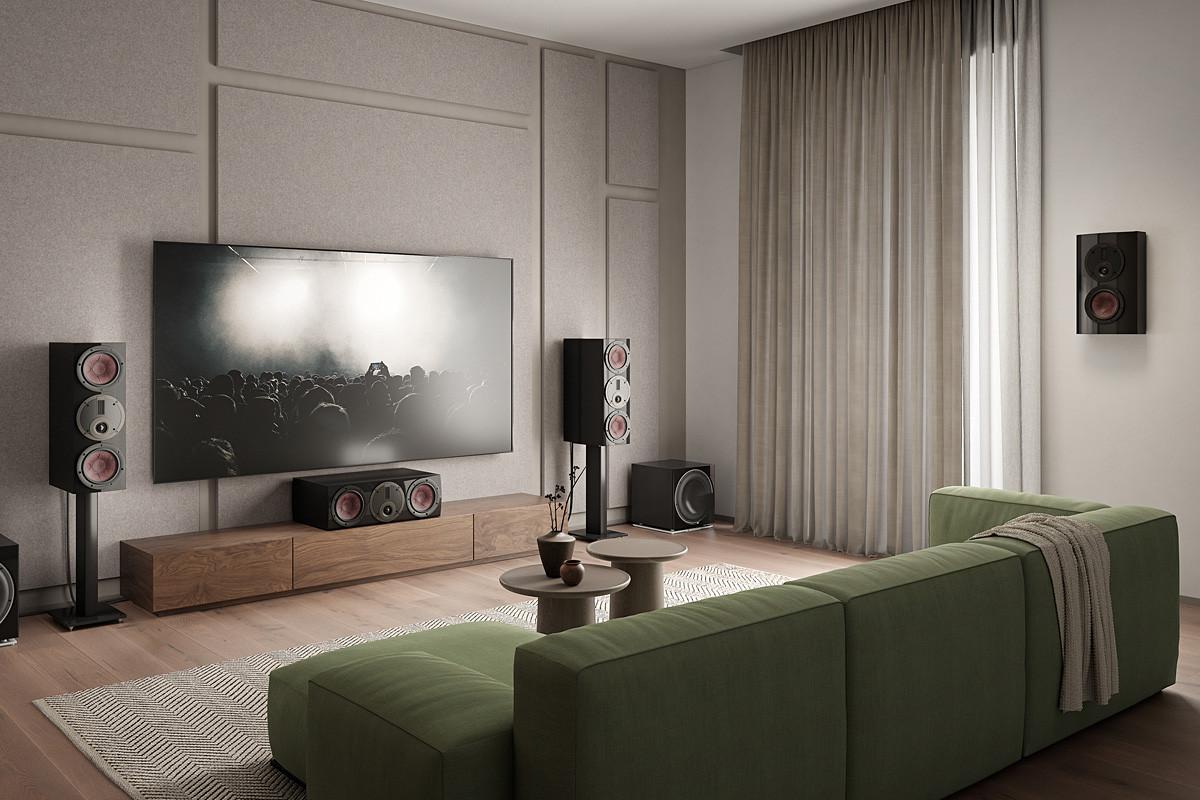 Dali Rubikore Cinema High Gloss Black - kolumna centralna/podstawkowa typu LCR