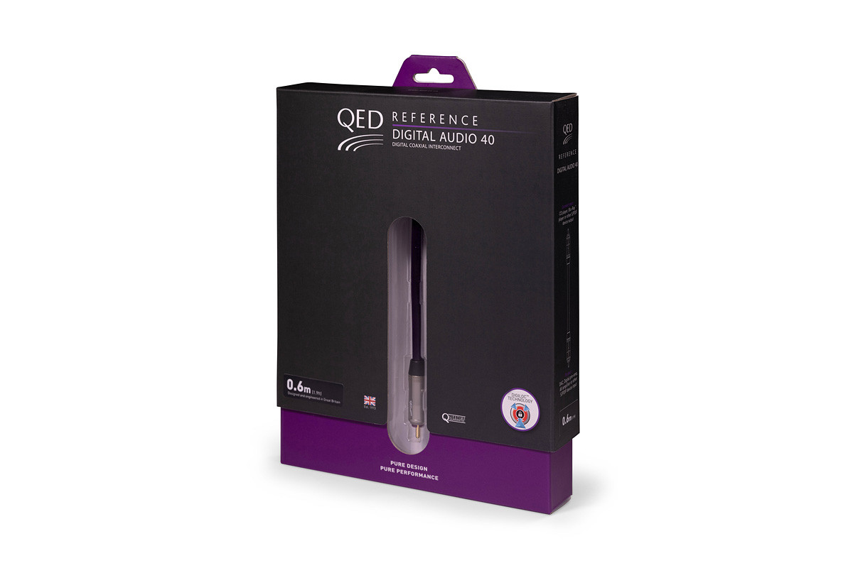 QED Reference Digital Audio 40 - przewód 1xRCA/1xRCA typu coaxial o długości 0,6 m