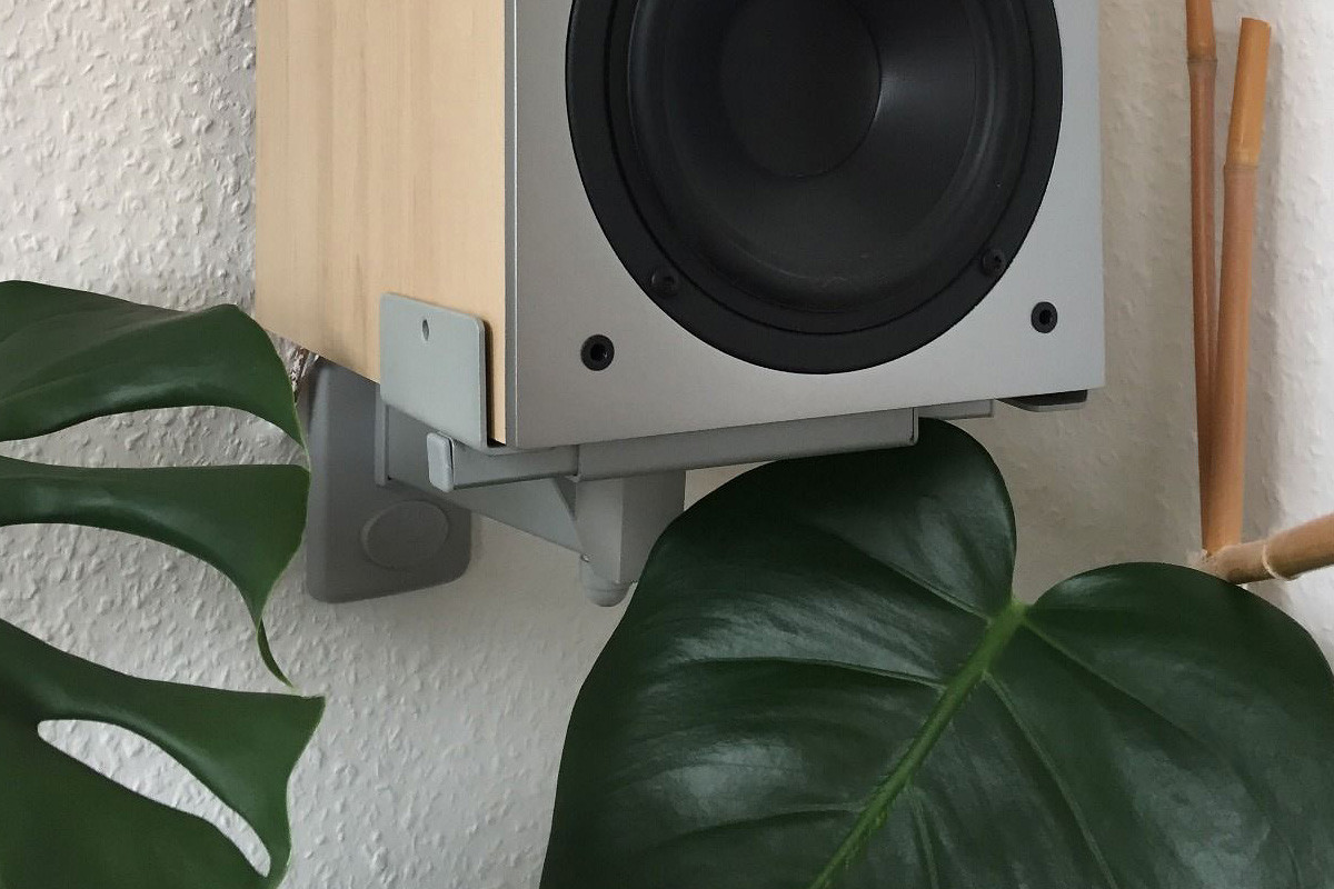 B-Tech BT77 White - uniwersalny uchwyt do kolumn