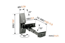 Vogel's VLB 200 - uniwersalny uchwyt do kolumn
