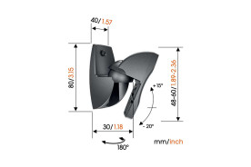 Vogel's VLB 500 Black - uniwersalny uchwyt do kolumn