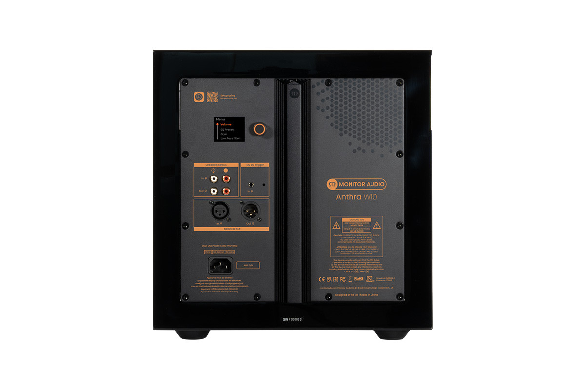 Monitor Audio Anthra W10 High Gloss Black - subwoofer aktywny