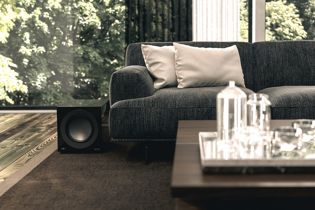 Monitor Audio Anthra W10 Satin White - subwoofer aktywny