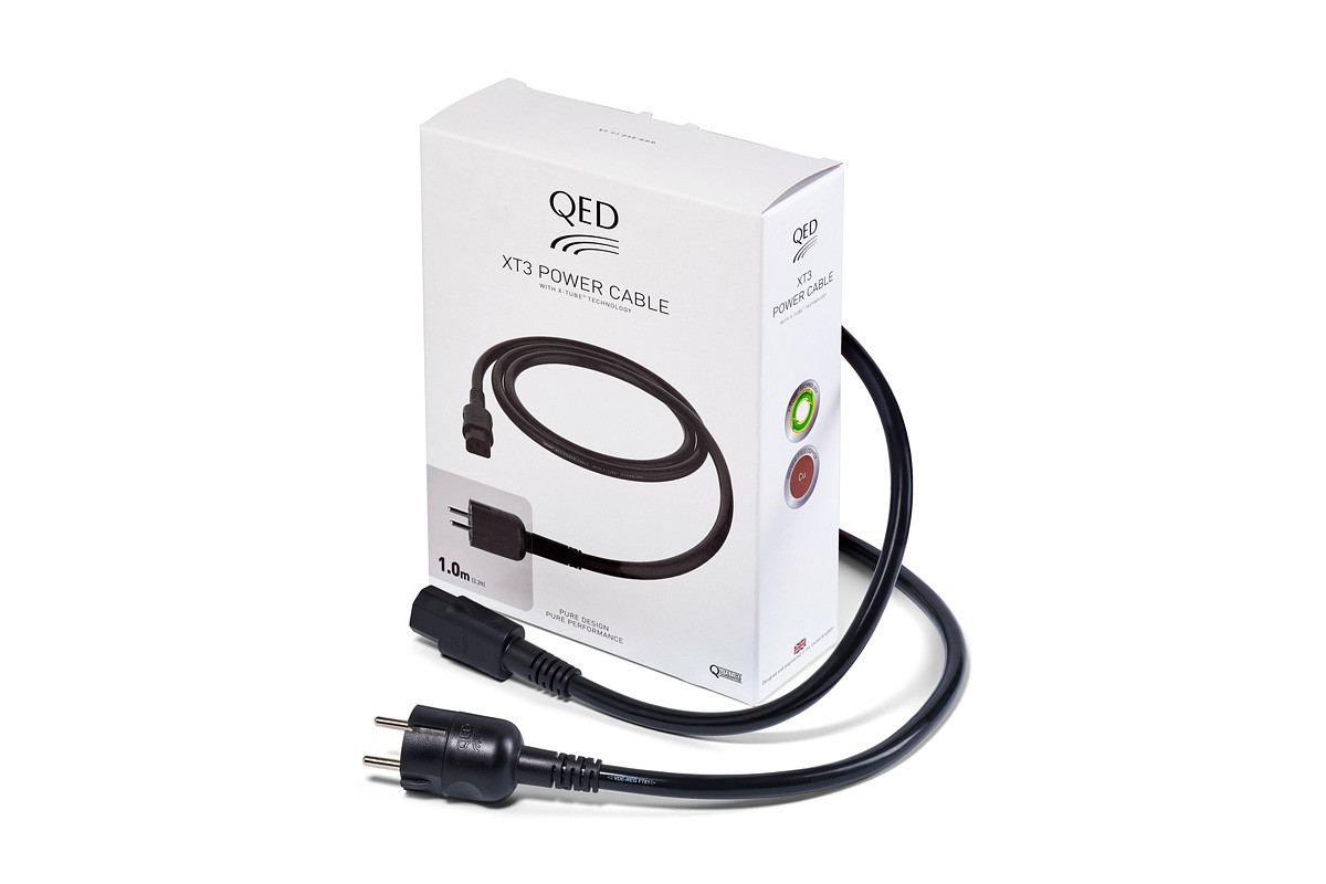 QED XT3 - przewód zasilający AC | power cord o długości 1 m