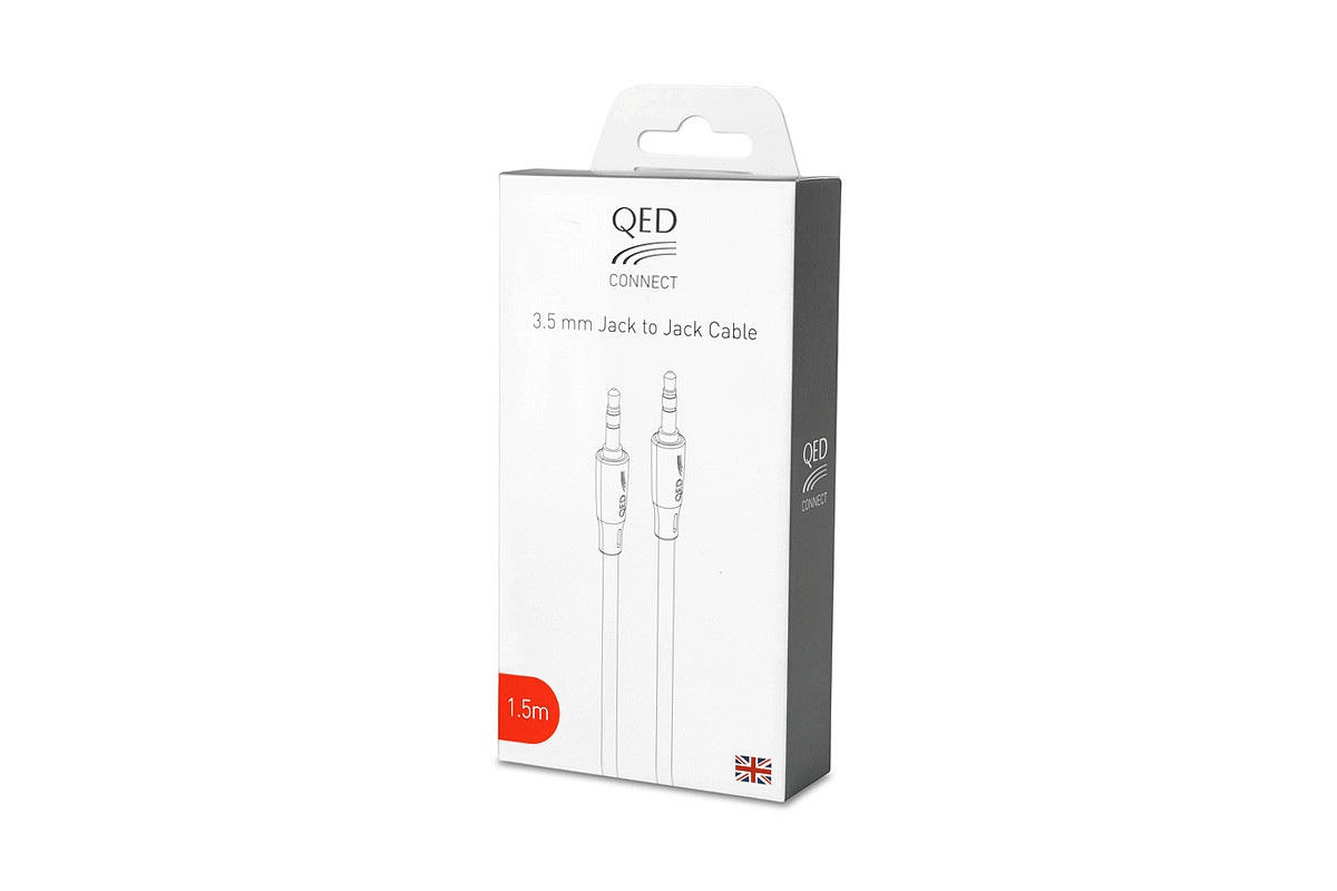 QED Connect Jack to Jack - przewód mini jack 3,5 mm stereo/mini jack 3,5 mm stereo o długości 1,5 m