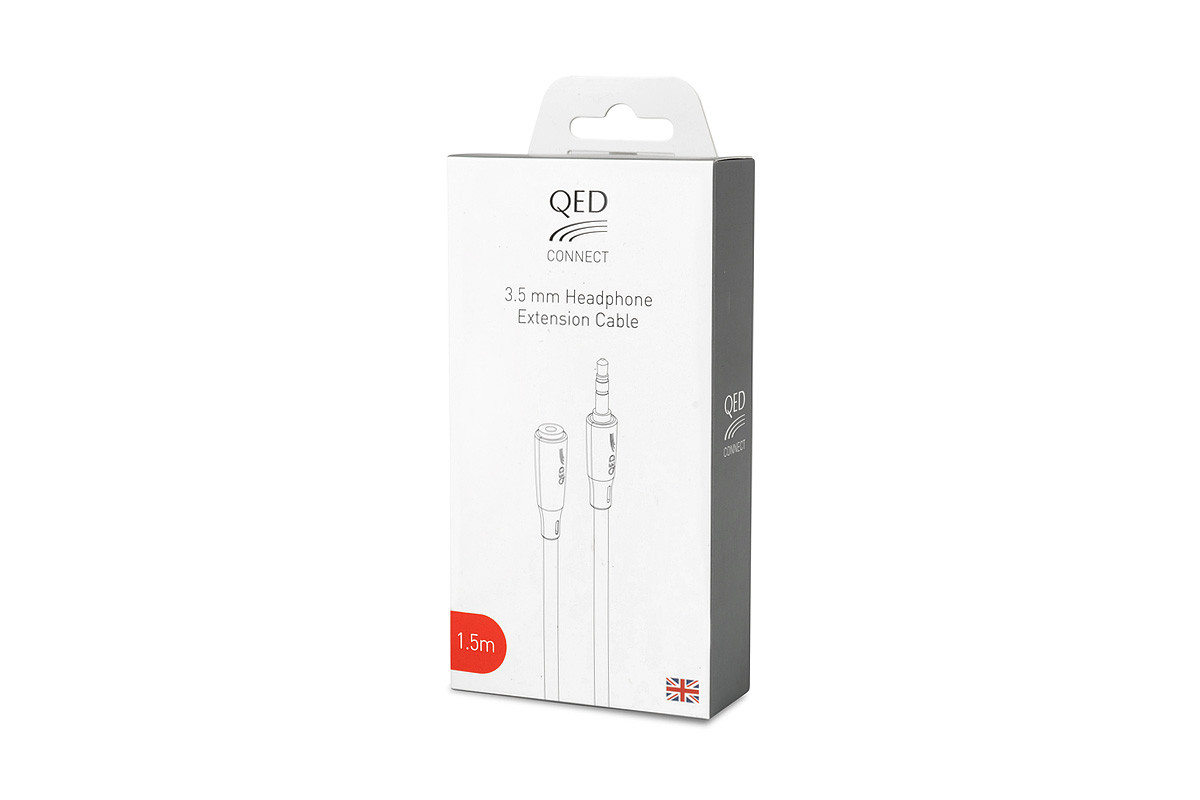 QED Connect 3,5 mm Headphone Extension - przedłużacz mini jack 3,5 mm stereo o długości 3 m